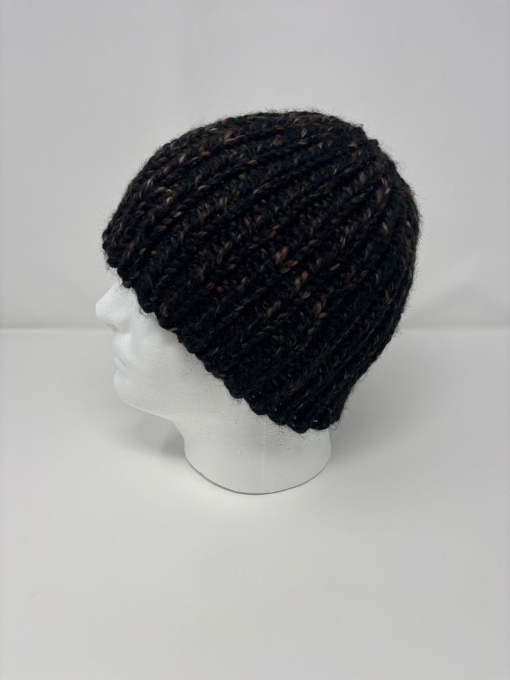 Toasted Almond Hand Knit Chunky Beanie